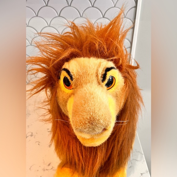 Disney | Toys | Disney Lion King 3 Adult Simba Mufasa Plush Hand Puppet ...